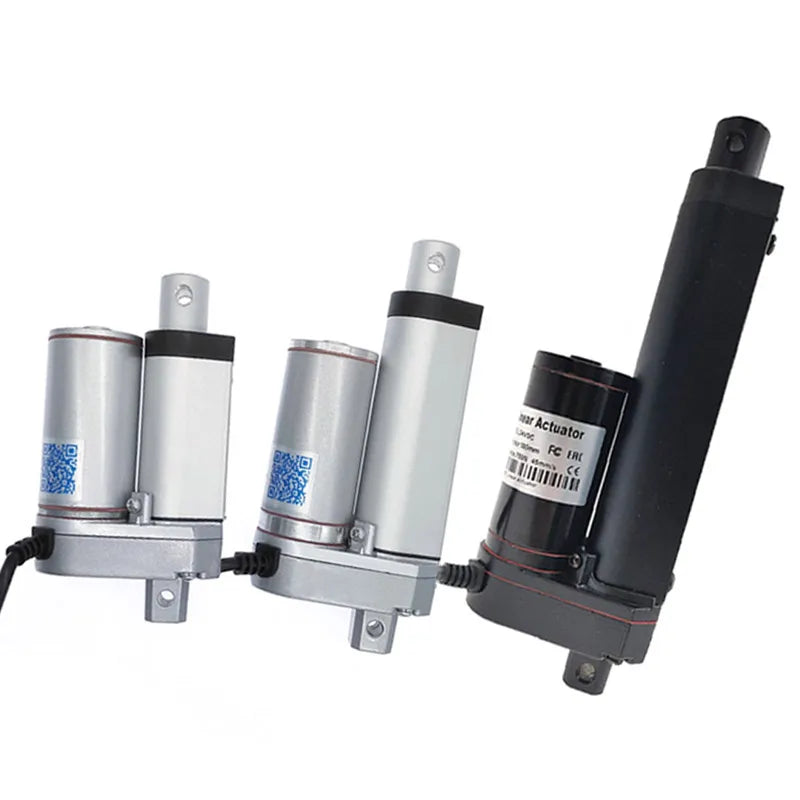 12V/24V DC Linear Actuator Motor – 100N to 1500N Multi-Stroke Linear Actuator Motor Axl 12V 100N 60mm s White 100mm 13