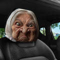 Funny Granny Face Car Headrest Covers – 2Pcs Elastic Washable Car Headrest Cover Axl Default Title