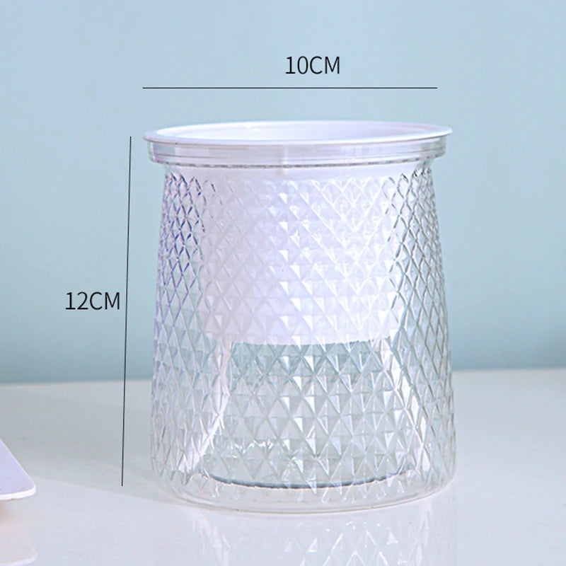 Self-Watering Transparent Planter – Hydroponic Flower Pot Self-Watering Planter Axl White