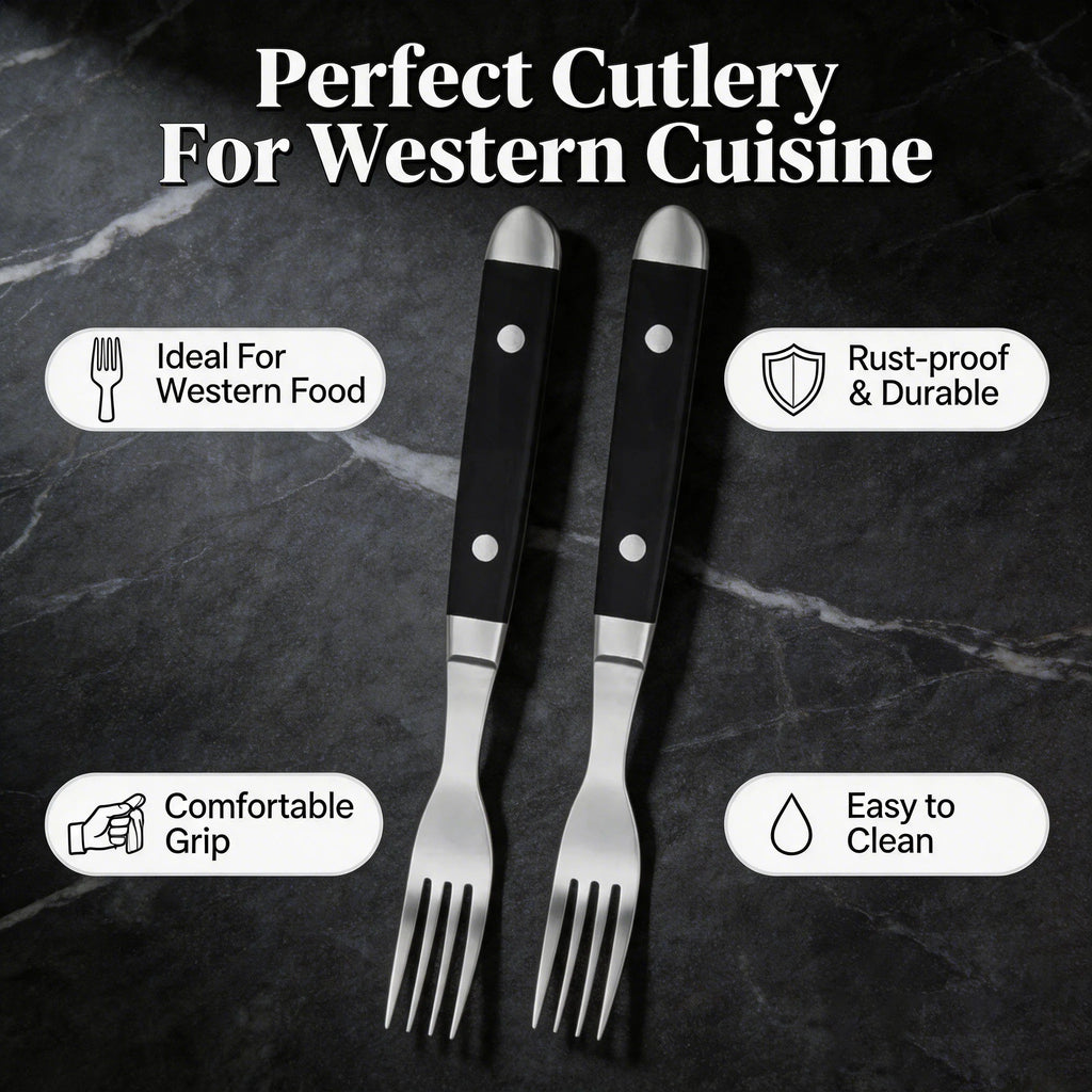 Stainless Steel Steak Knife & Fork Set – 1–8 Piece Sets Steak Knife Fork Set Axl