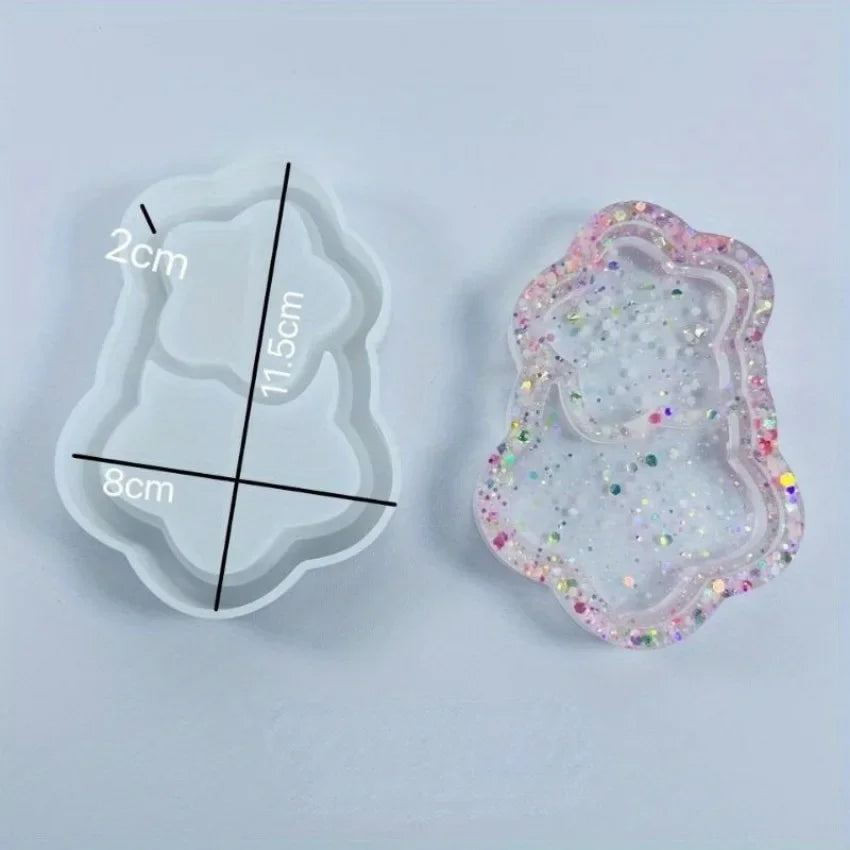 Silicone Resin Molds – Heart, Star & Cloud Coaster Tray DIY Silicone Craft Mold Axl Star