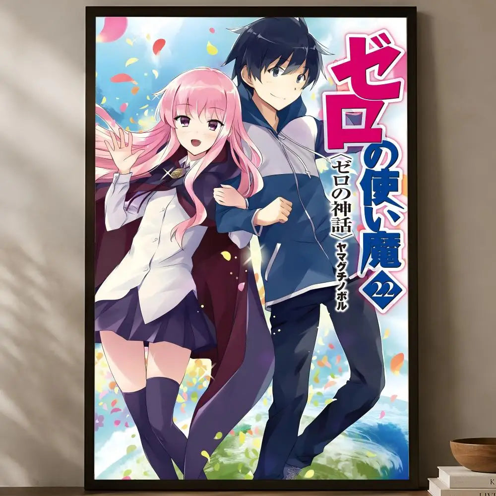 The Familiar of Zero Anime PVC Wall Poster – HD Self-Stick Anime Wall Poster Axl White18 15X20cmNoframe