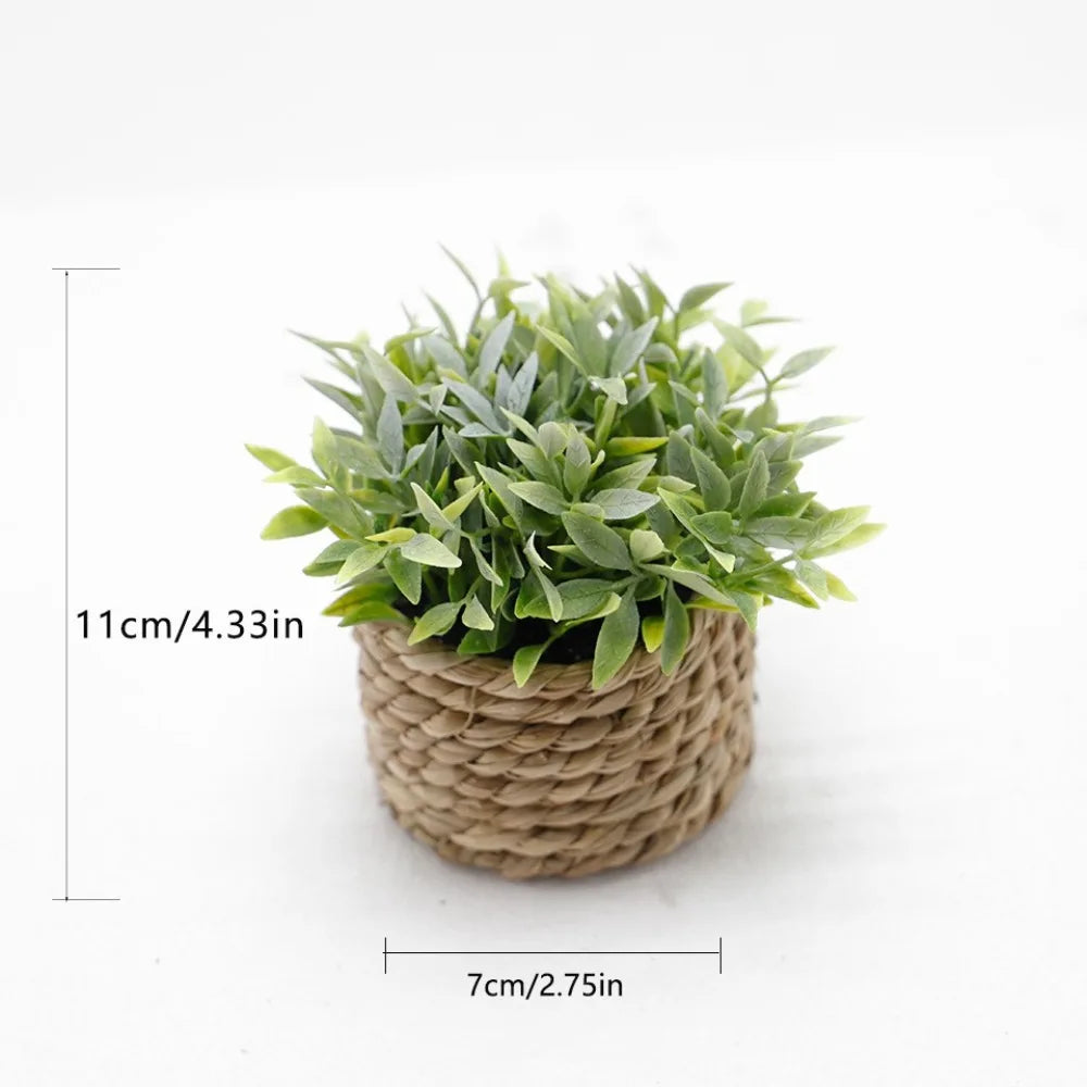 11cm Artificial Eucalyptus Potted Plant – Faux Green Decor Artificial Potted Plant Axl