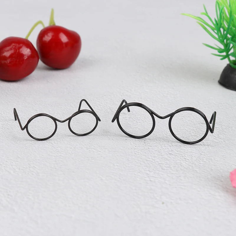 10-Pack Retro Round Lensless Doll Glasses – Dollhouse Accessories Doll Accessories Axl