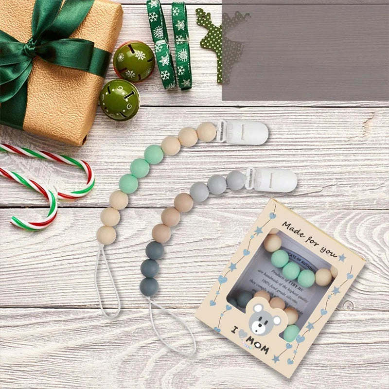 2-Pack Silicone Beaded Keychain DIY Craft Kit – Colorful Gift Beaded Keychain Kit Axl