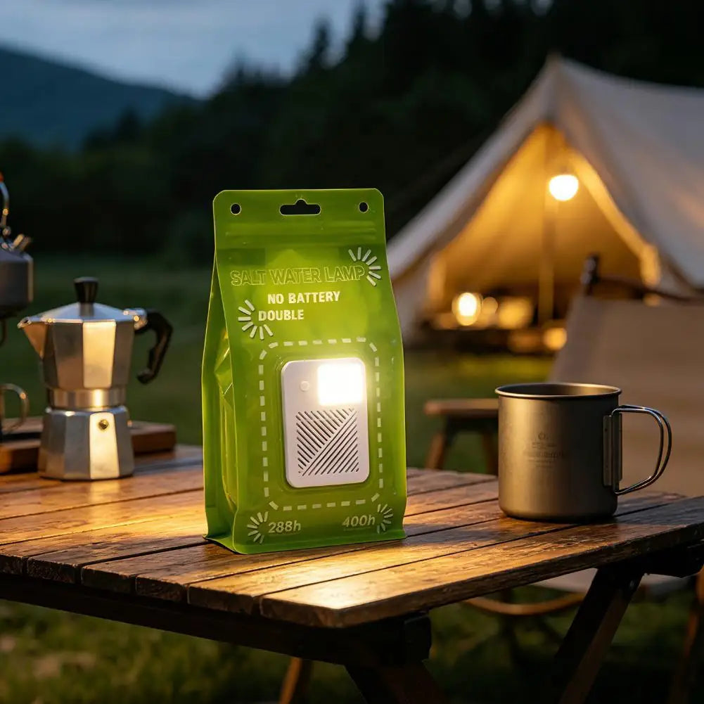 Saltwater Powered LED Camping Lamp – SOS Emergency Light Camping Emergency Lamp Axl