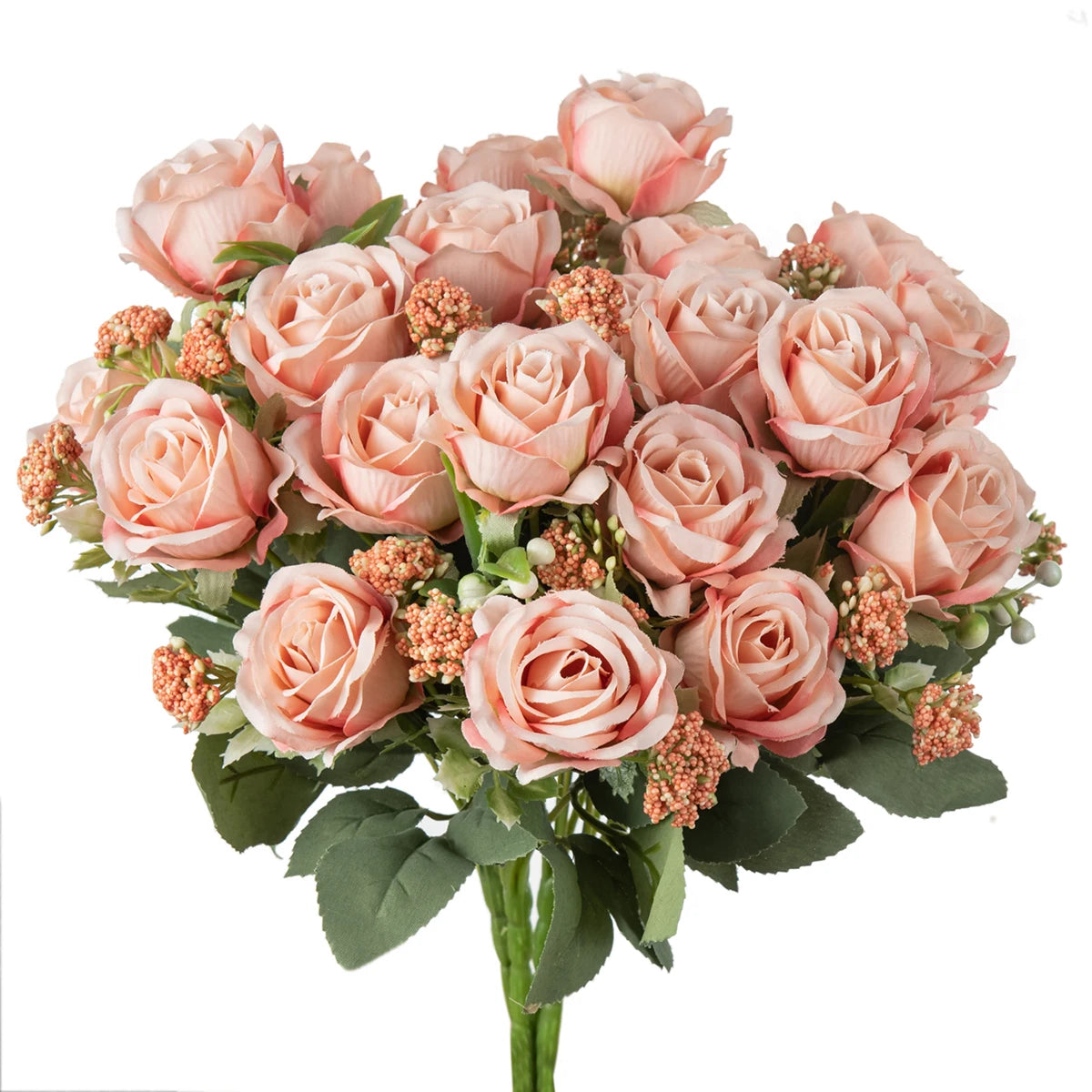 Artificial Silk Rose Bouquet – Wedding & Home Décor Artificial Flower Bouquet Axl color 6 1 piece