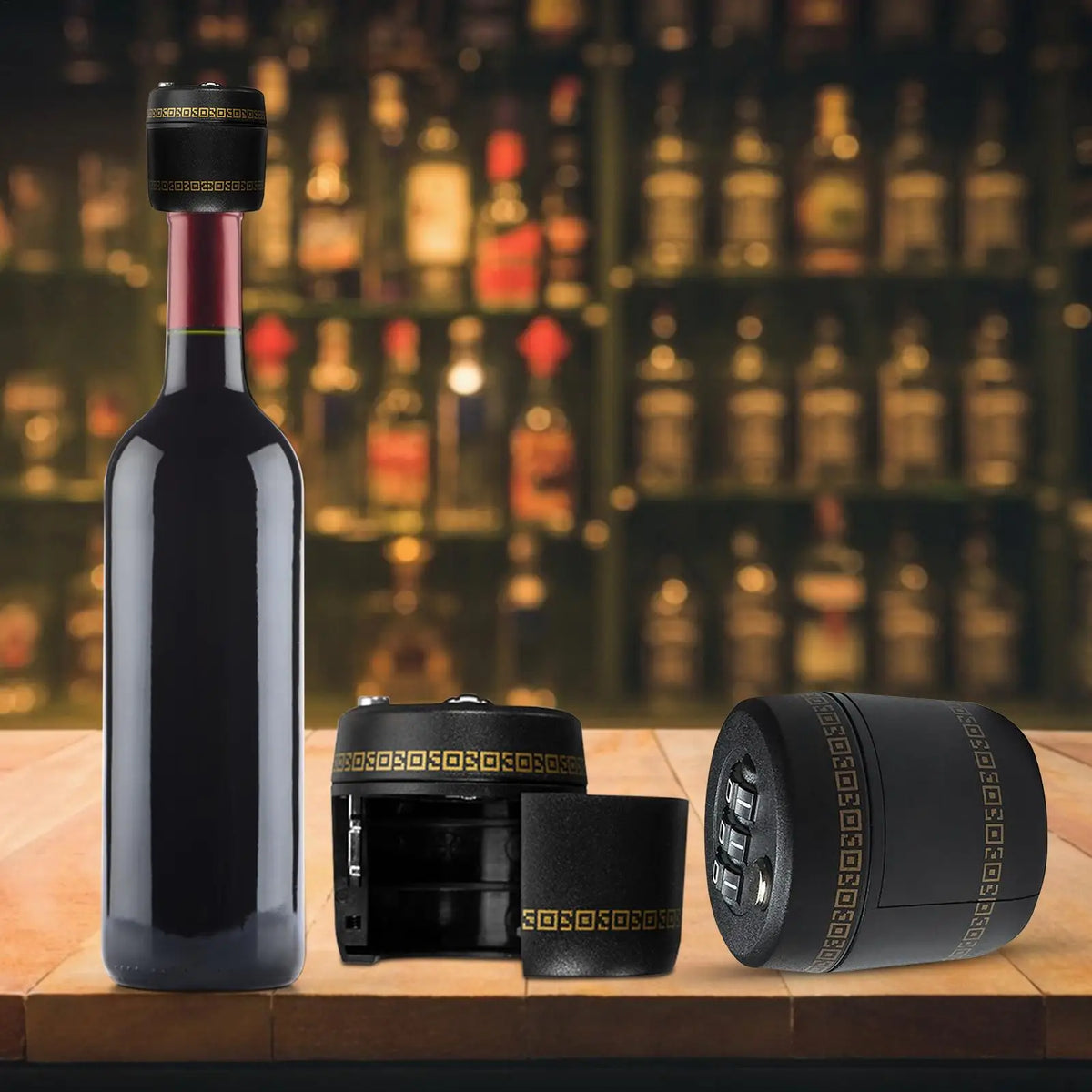 Wine Bottle Combination Lock – 3-Digit Password Stopper Wine Bottle Lock Axl