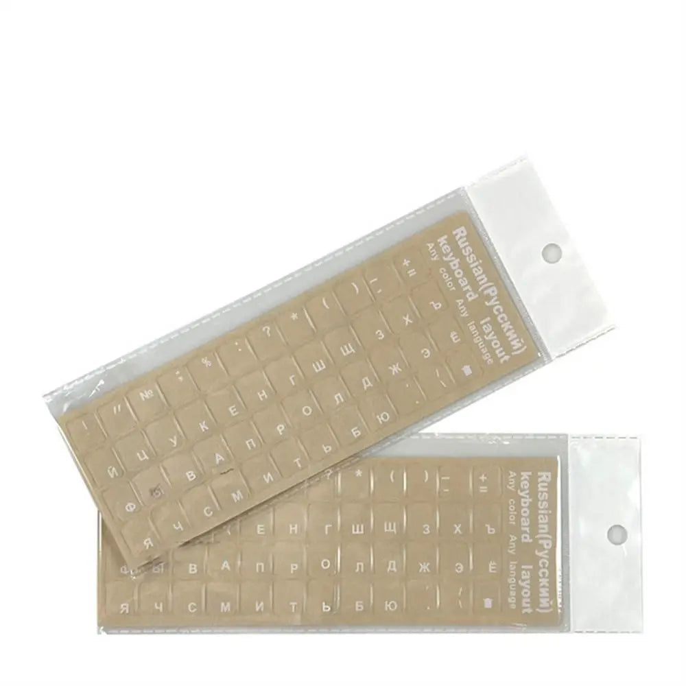 Multilingual Keyboard Stickers – Russian Korean Hebrew English Keyboard Stickers Axl Russian white