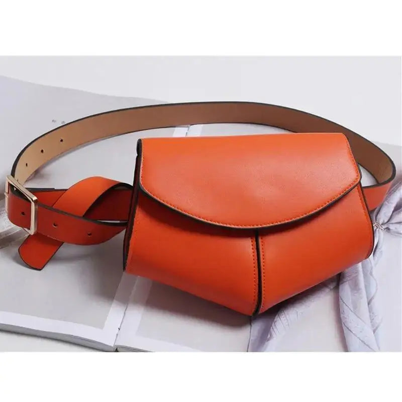 Women's Mini Snake Print Waist Bag – Faux Leather Belt Saddle Bag Belt Bag Axl 3