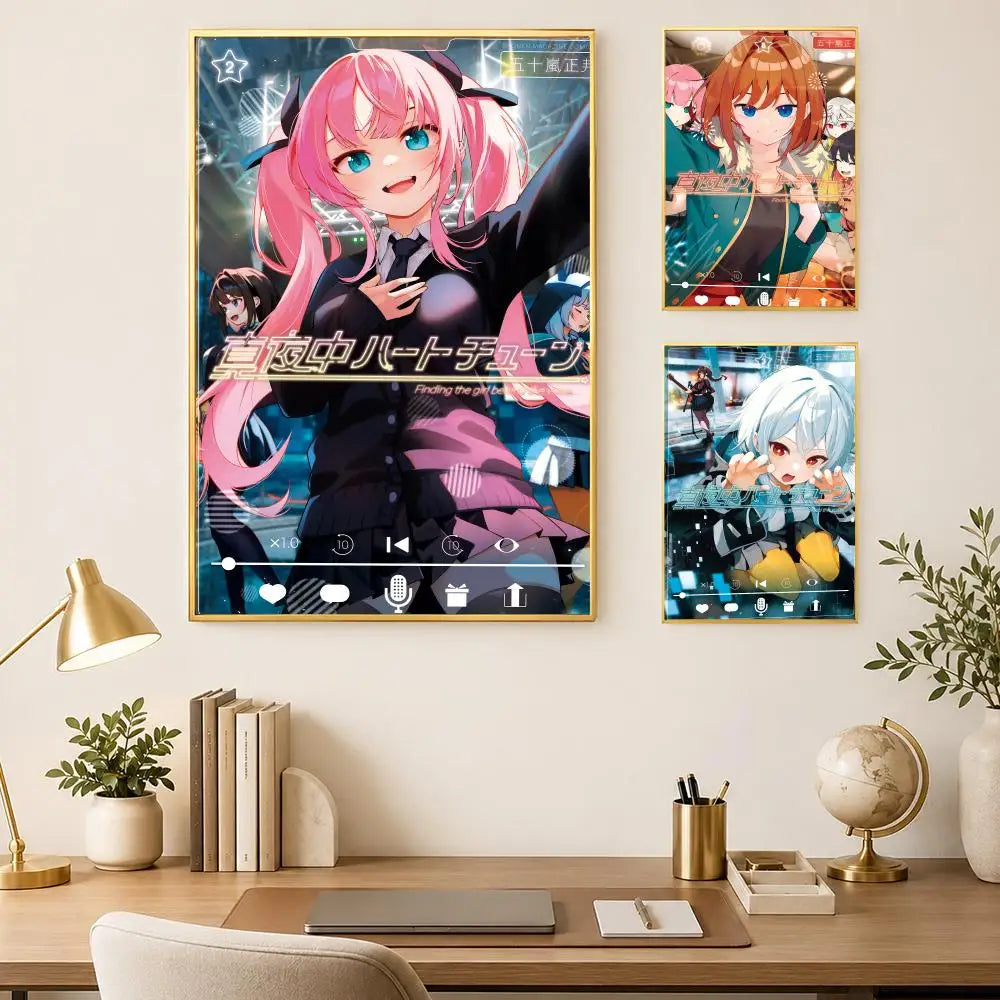 Midnight Heart Self-Stick HD Wall Art Poster – Waterproof Wall Art Poster Axl
