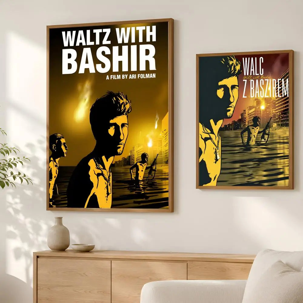 Waltz With Bashir Movie Poster – HD Self-Stick PVC Wall Art Movie Wall Poster Axl