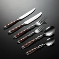 6-Piece Stainless Steel Flatware Set – Knife, Fork & Spoon Flatware Set Axl 6pcs