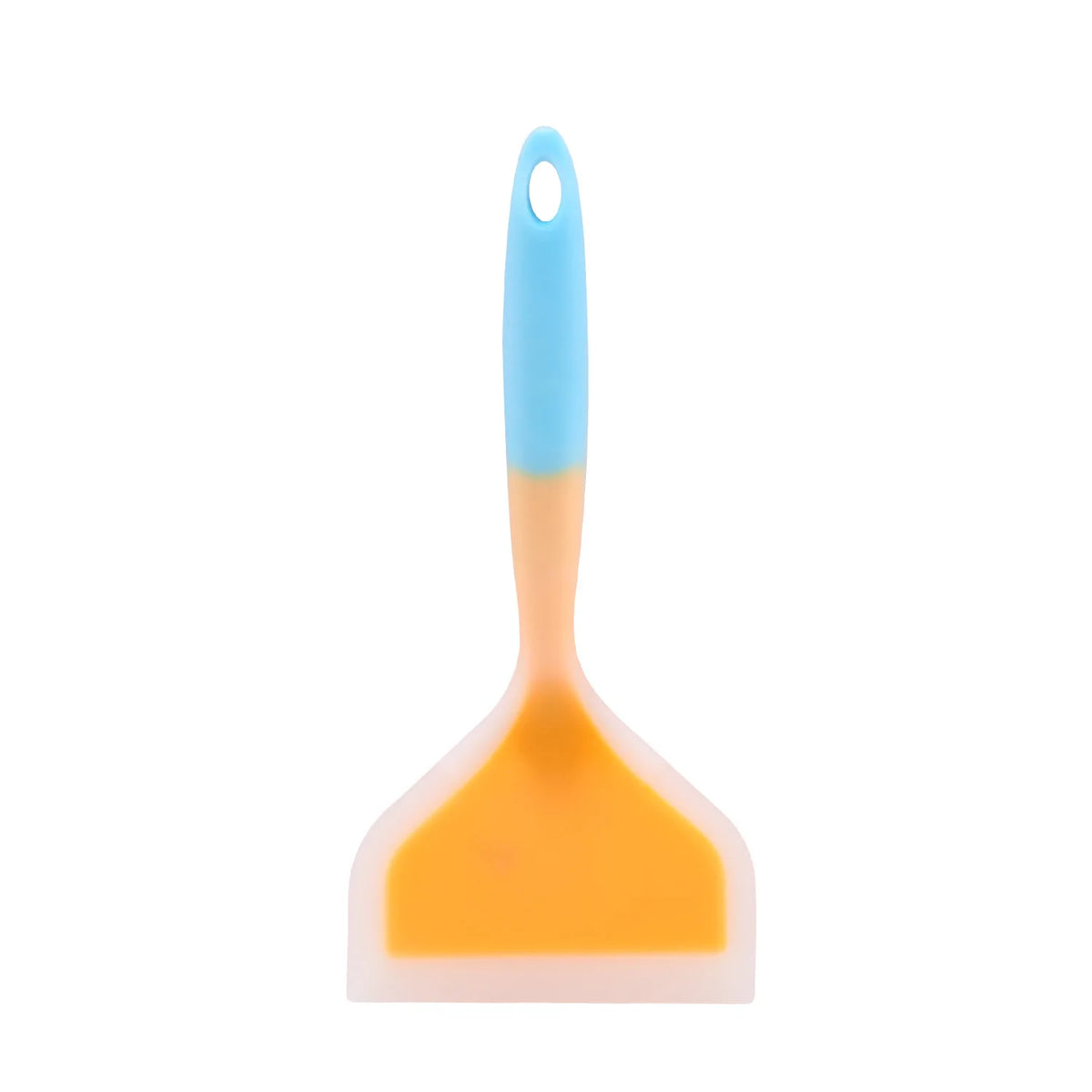Wide Silicone Non-Stick Spatula – Kitchen Scraper Cooking Tool Silicone Spatula Axl Blue and yellow