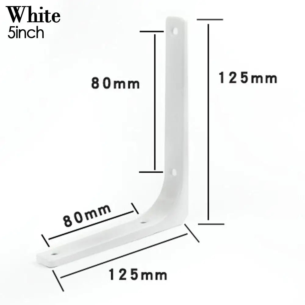 Steel Triangle Shelf Bracket – Wall Mounted Angle Support Shelf Bracket Axl White-5inch