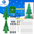 3D Christmas Tree LED DIY Kit – Flashing Red Green Yellow LEDs LED DIY Electronics Kit Axl Default Title