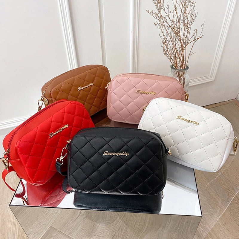 Women's Tassel Crossbody Bag – Quilted PU Leather Shoulder Bag Crossbody Shoulder Bag Axl