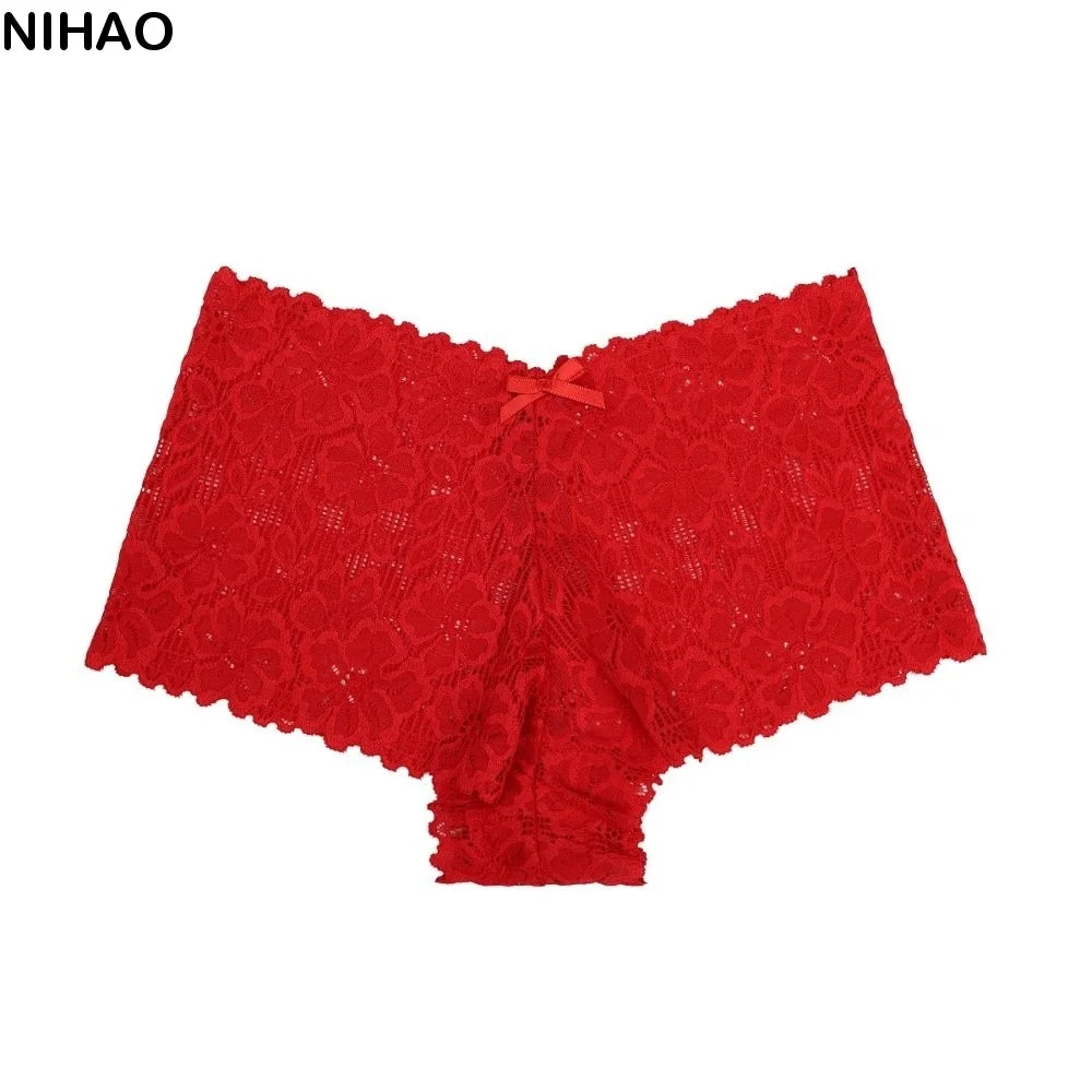 Women's Low-Rise Lace Briefs – Cotton Crotch Breathable Panties Women's Lace Briefs Axl