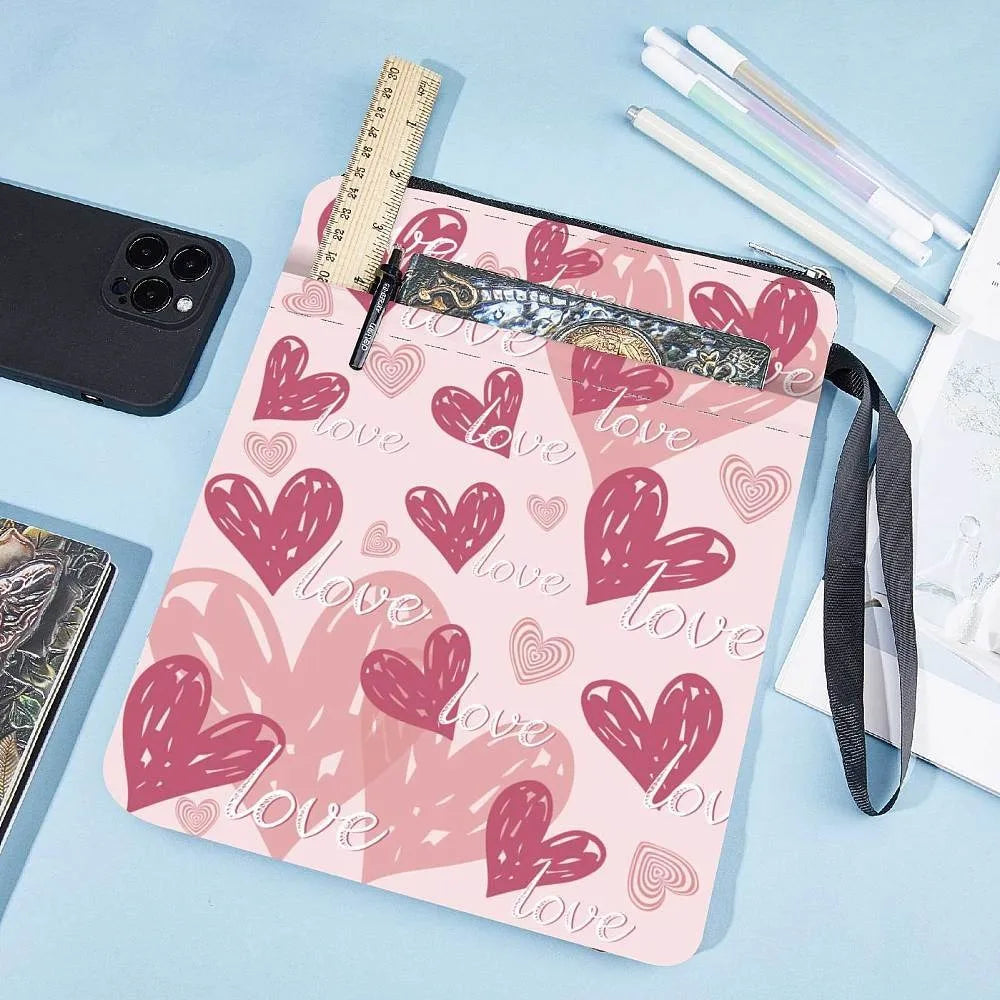 Cloth Book Cover Wrap Heart 280x220mm – DIY Notebook Craft Book Cover Wrap Axl