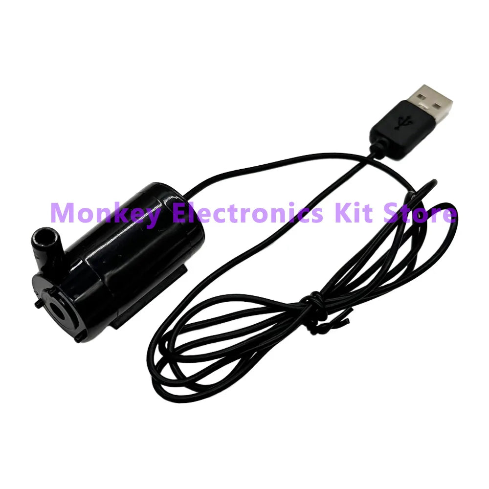USB Mini Brushless Water Pump – Aquarium, Fountain & Hydroponics Submersible Water Pump Axl 1pcs Black