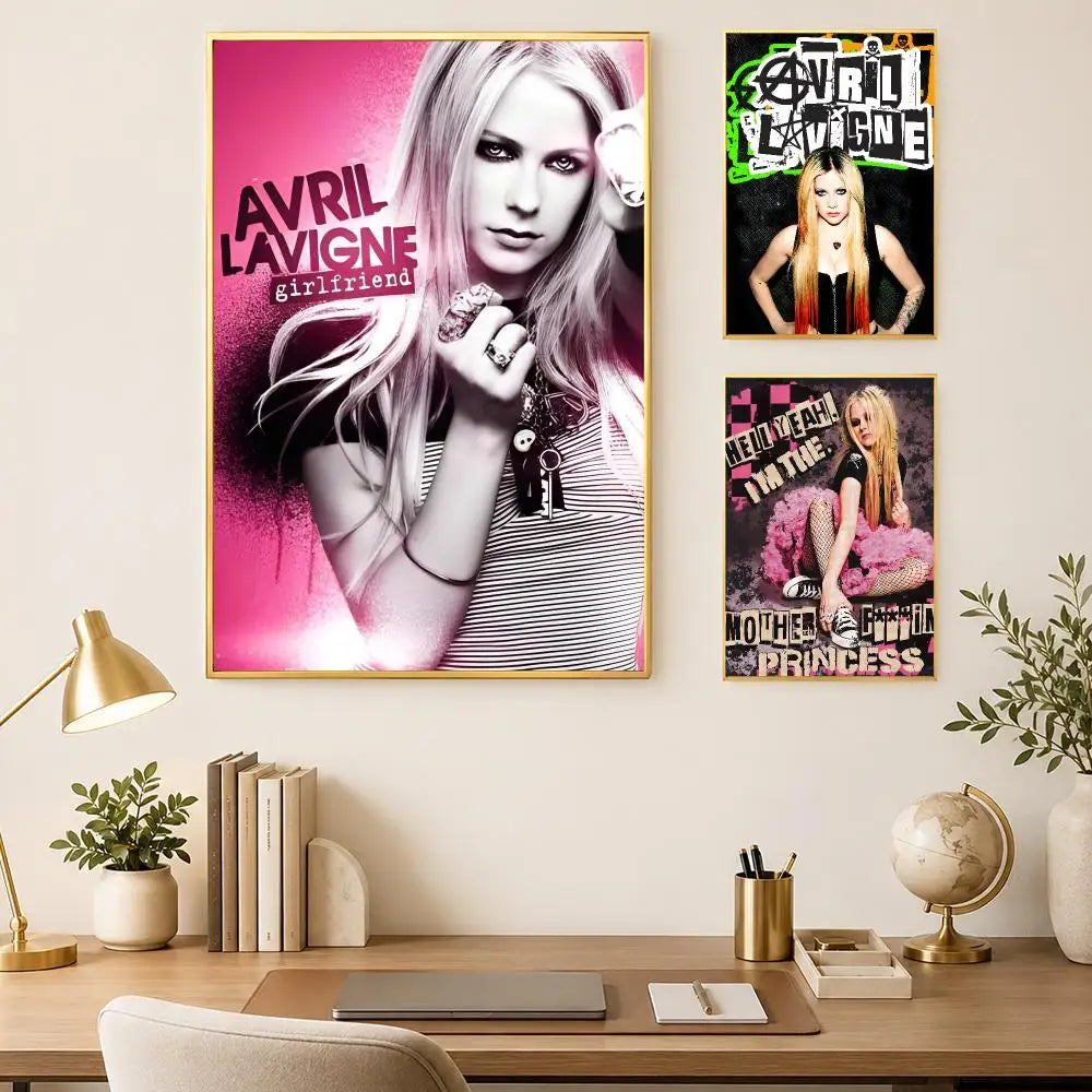Avril Lavigne Self-Stick HD Wall Poster – Waterproof Home Decor Wall Art Poster Axl