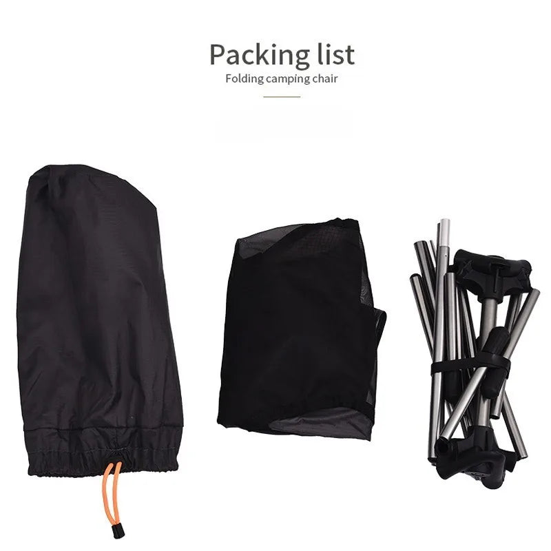 Ultralight Aluminum Mesh Folding Chair – Camping & Beach Folding Camping Chair Axl
