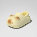Lorilury Cat Plush Women's Slippers – Non-Slip Waterproof Mules Indoor House Slippers Axl Yellow B-loafer 40-41