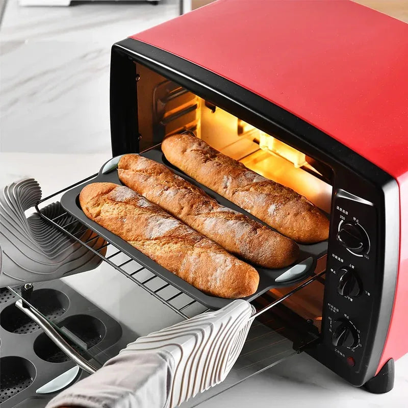 Silicone Baguette Baking Mold – Non-Stick French Bread Tray Silicone Baking Mold Axl