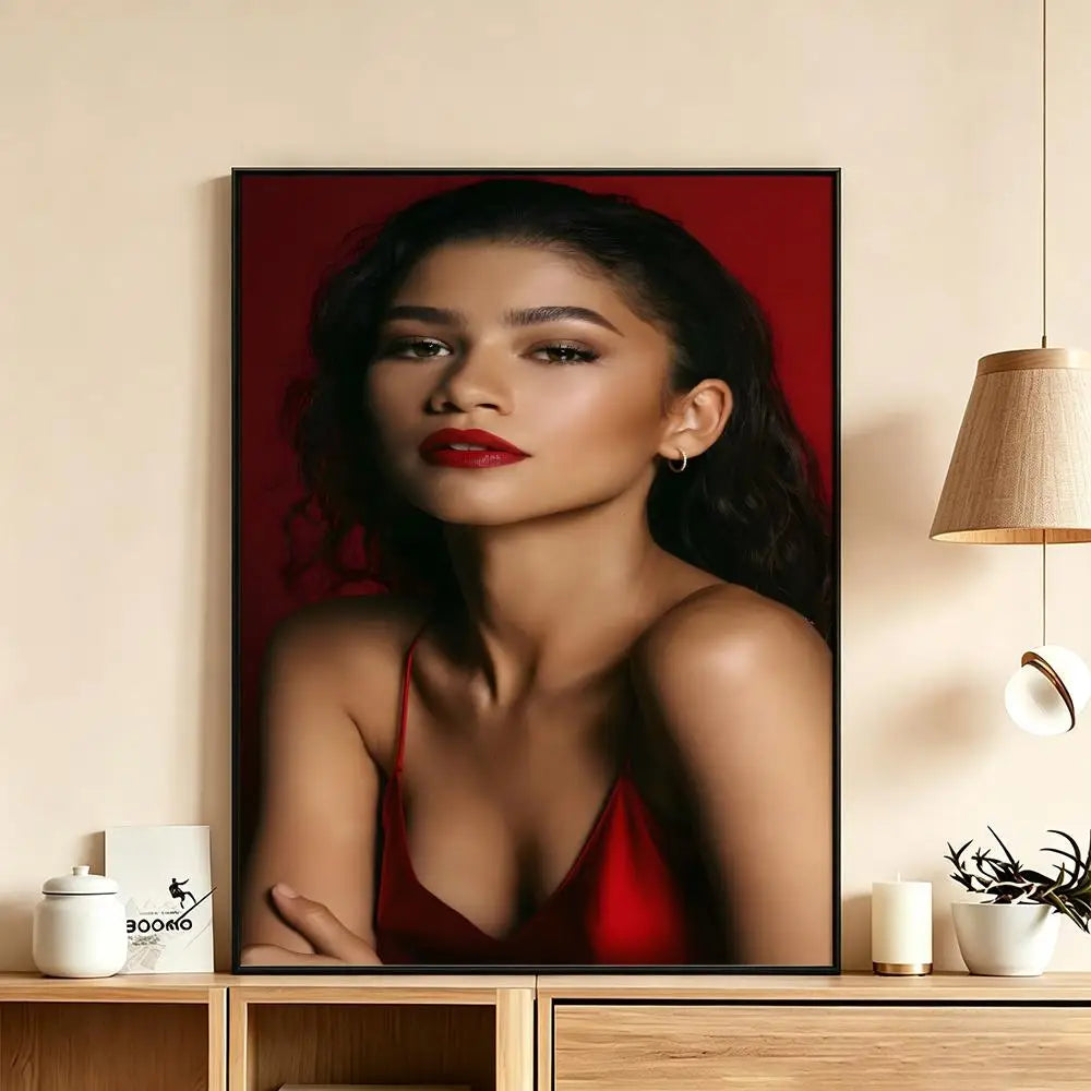 Zendaya HD Poster – Waterproof Sticky Wall Art Home Decor Wall Art Poster Axl White7 50X70cmNoframe