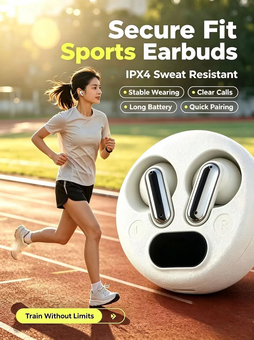 X19 Mini Bluetooth 5.3 Earbuds – Low Latency & LED Battery Wireless Earbuds Axl