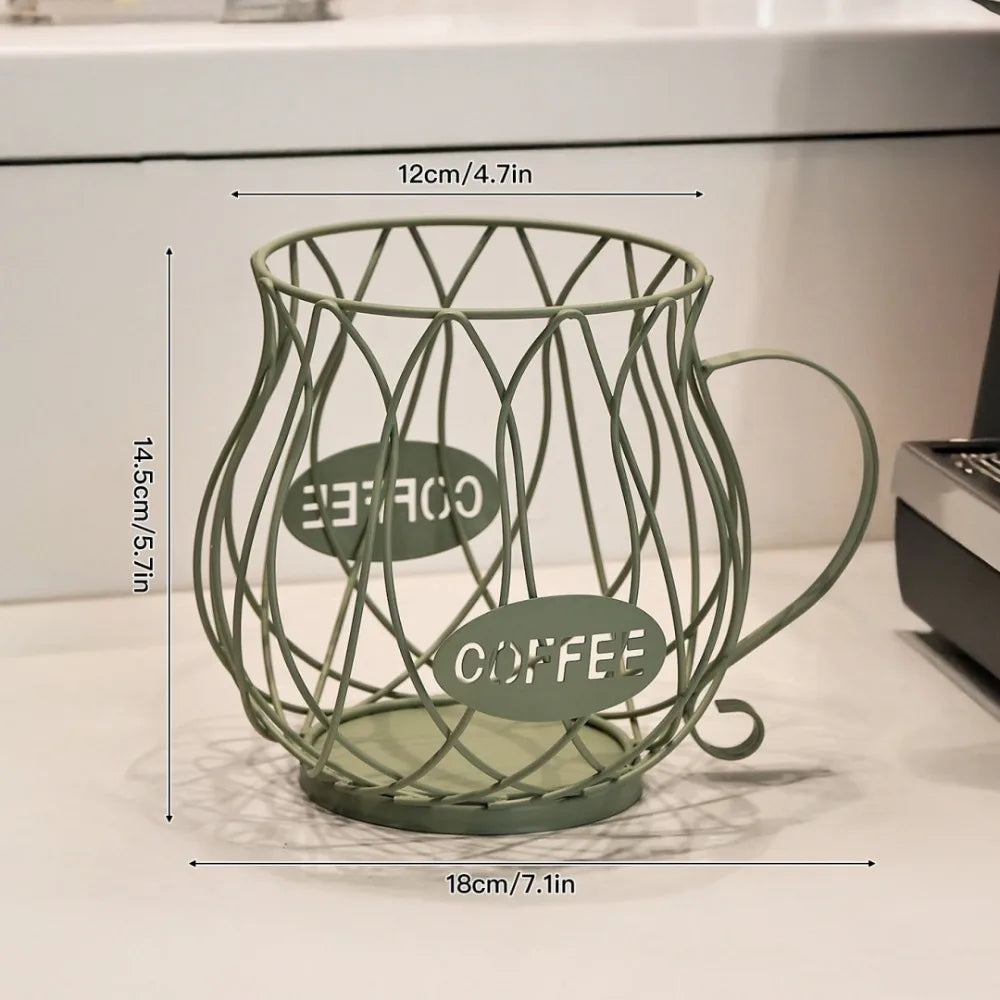 Large Capacity Coffee Pod Holder & Capsule Organizer Coffee Pod Organizer Axl green2