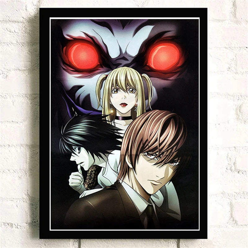 Death Note Anime Kawaii Poster – Cute Cartoon Wall Art Decor Anime Wall Poster Axl 1 42x30cm