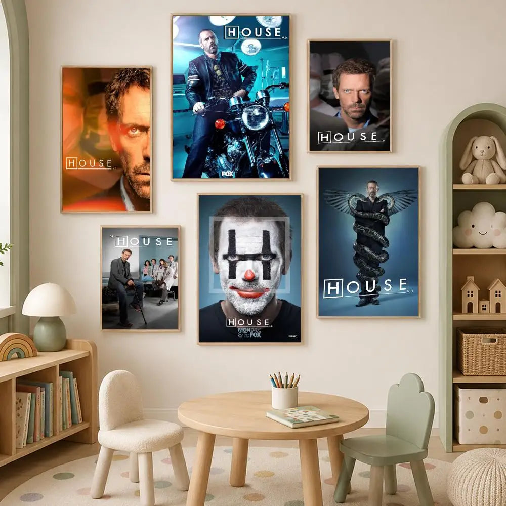 House TV Series Self-Stick HD Wall Poster – Waterproof Decor Wall Art Poster Axl