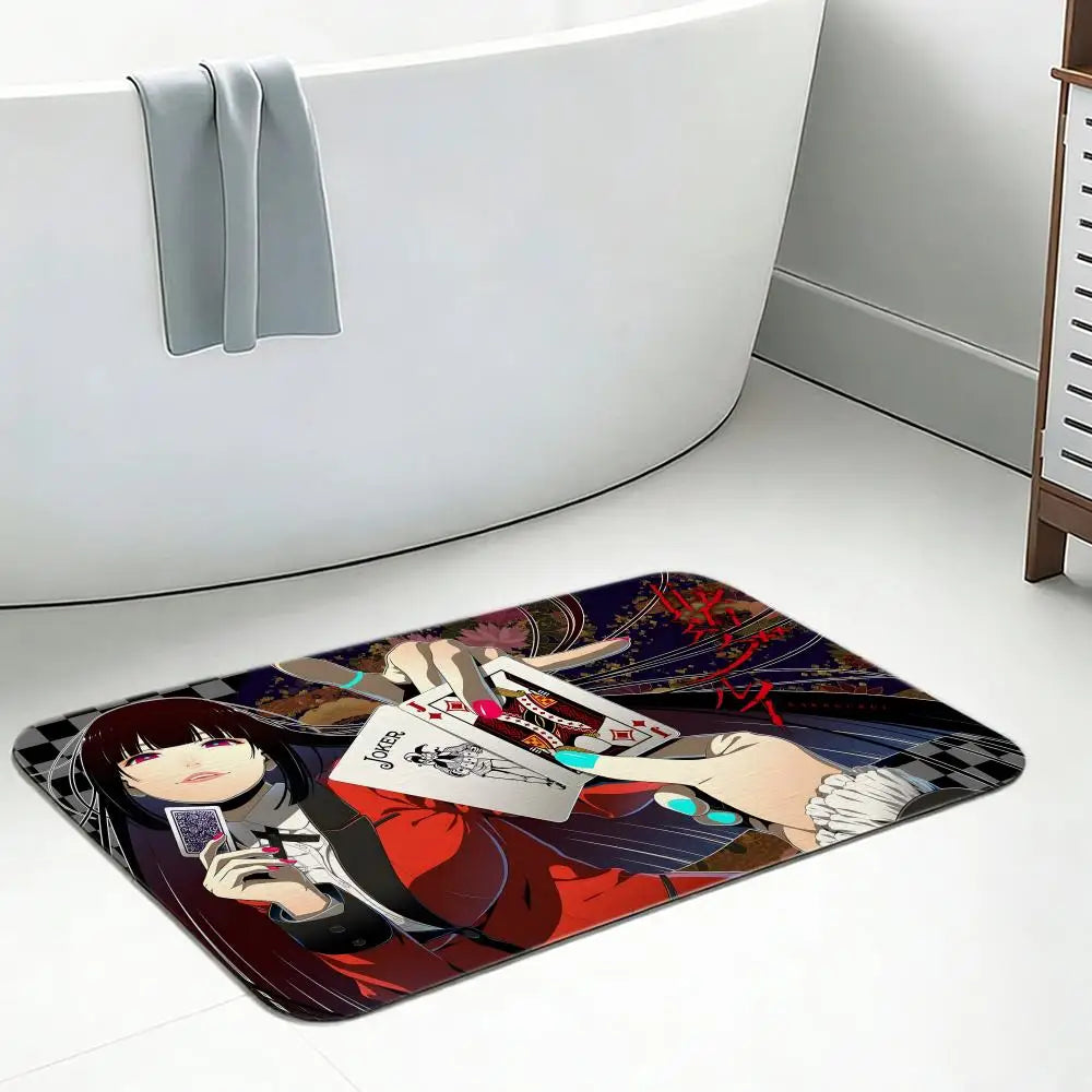 Anime Kakegurui Diatomite Bath Mat – Quick Dry & Anti-Slip Diatomite Bath Mat Axl