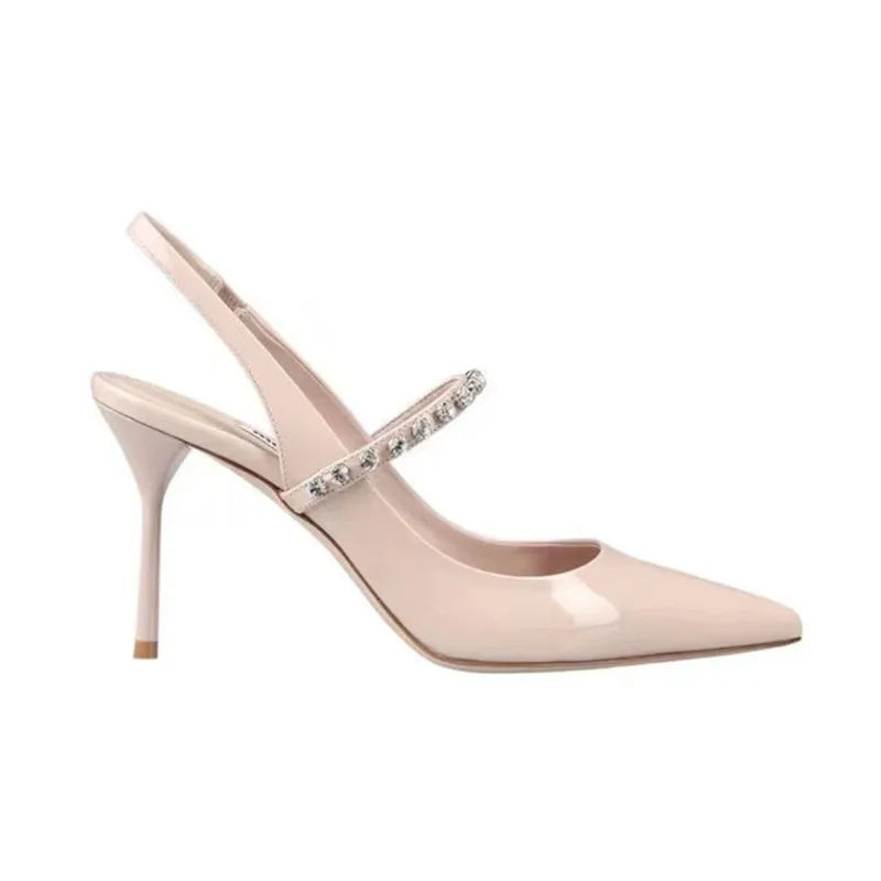 Women's Crystal Stiletto Pointed-Toe Sandals | Sizes 32–45 Stiletto Heel Sandals Axl