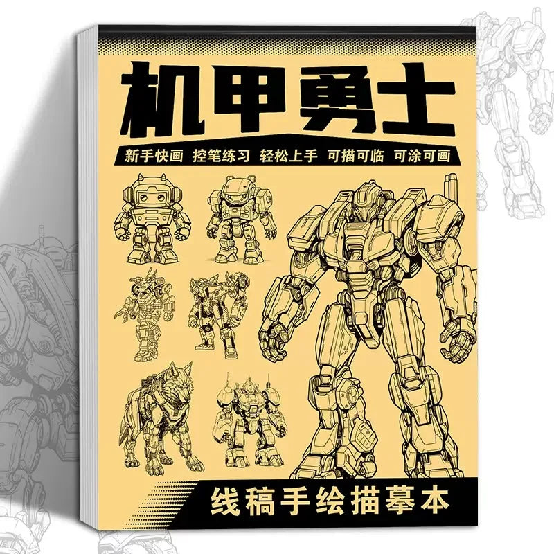 Anime Line Art Drawing Book – 48-Page Beginner Sketchbook Anime Drawing Book Axl Style A