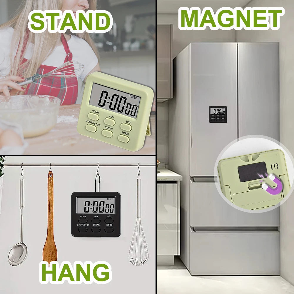 KT THERMO Digital Kitchen Timer & Alarm Clock | Compact Digital Kitchen Timer Axl