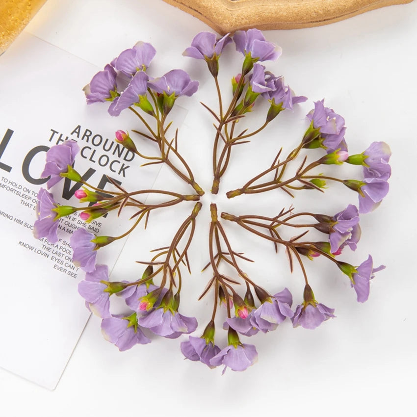 Artificial Silk Rose Flowers – Wedding & Home Décor Bouquet Artificial Flowers Axl PURPLE 30pcs
