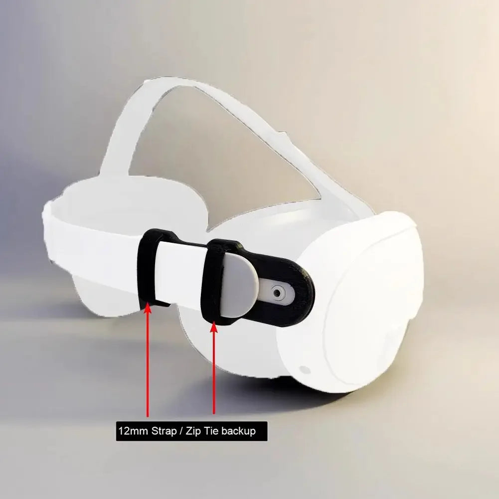 Meta Quest 2 to Quest 3 Head Strap Adapter | 3D Printed VR Headset Adapter Axl