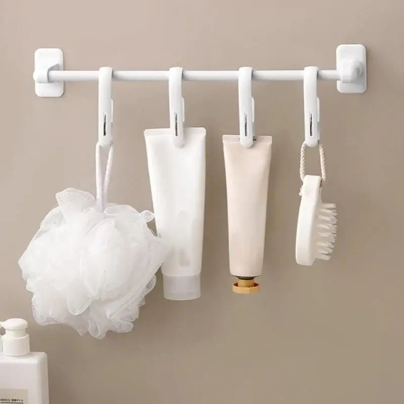 10-Pack 2-in-1 Plastic Hook & Clip – Home Storage Organizer Storage Hook Clips Axl