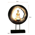 Retro Wooden Candle Holder Figurine – Modern Home Décor Candle Holder Figurine Axl Black