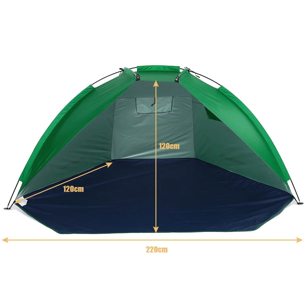 2-Person UV Beach Tent – Ultralight Portable Sun Shade Shelter Beach Sun Shelter Axl