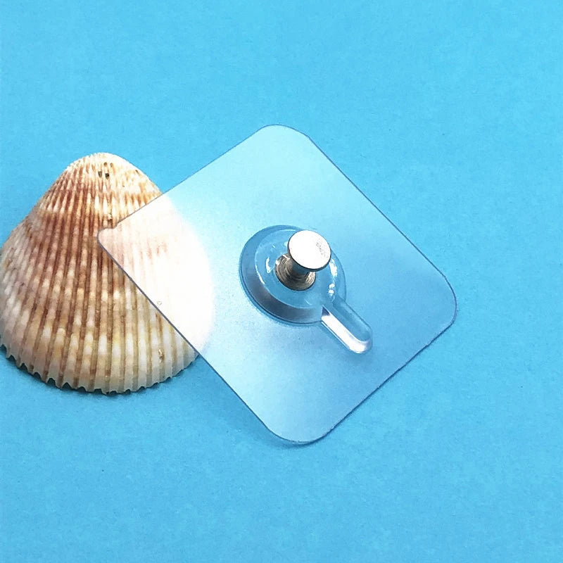Transparent Self-Adhesive Wall Hook – No-Trace Sticky Hanger Adhesive Wall Hook Axl