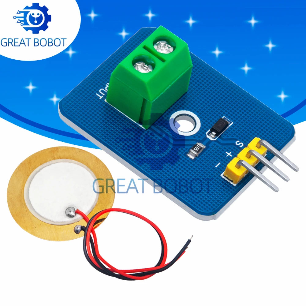 Ceramic Piezo Vibration Sensor Module 3.3V/5V for Arduino Vibration Sensor Module Axl Default Title