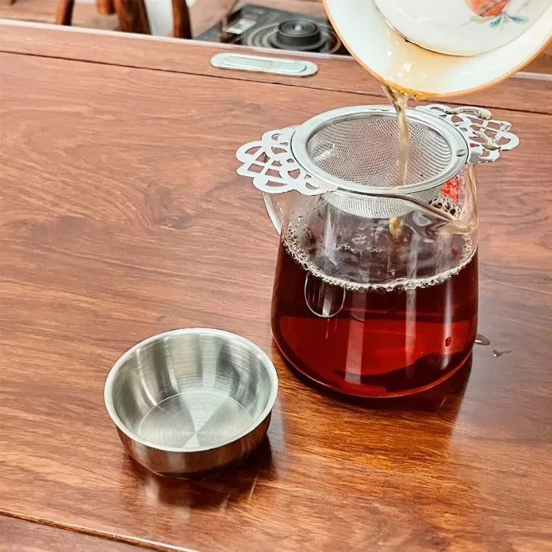 Fine Mesh Stainless Steel Tea Strainer – Double Ear Infuser Tea Strainer Axl