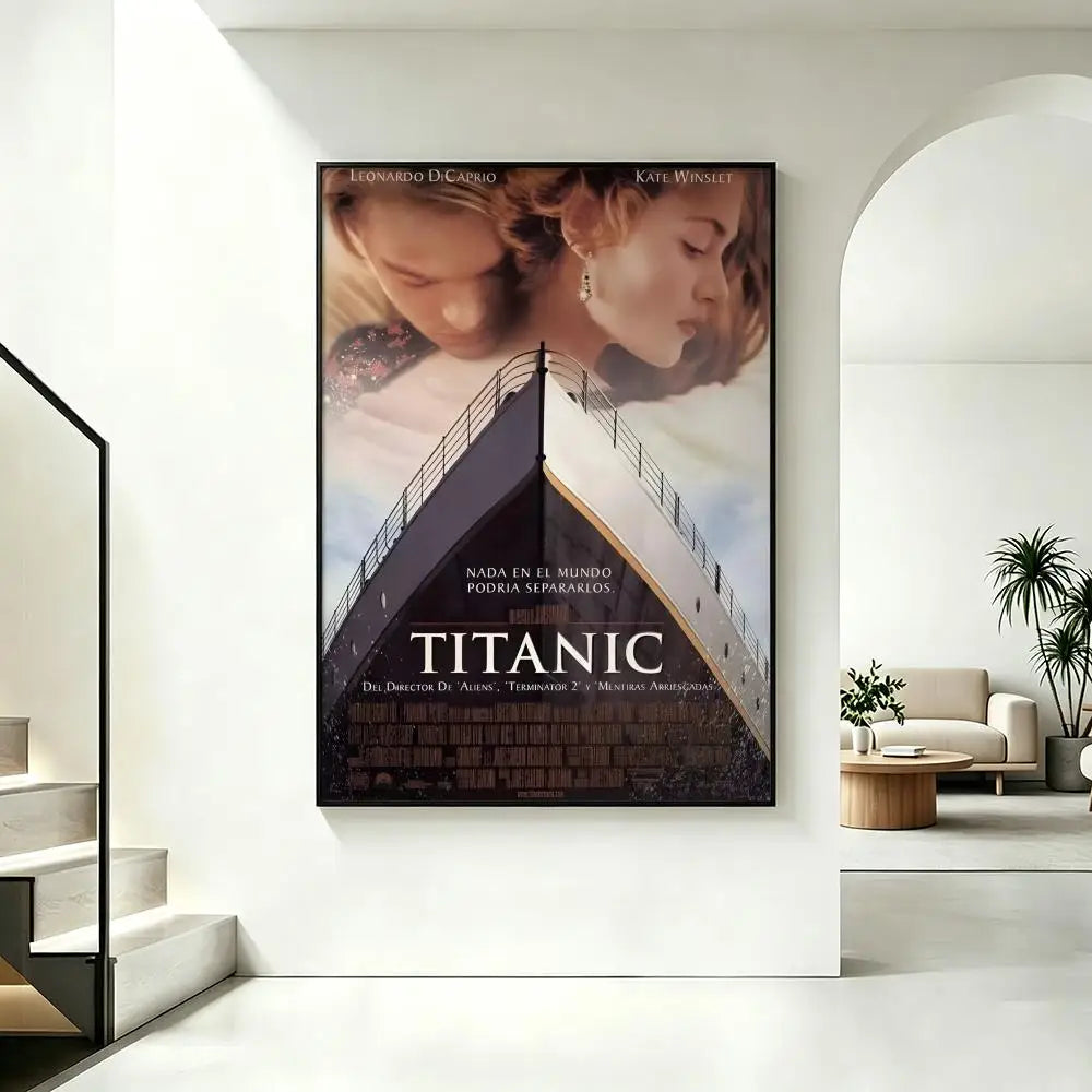 Titanic Movie Poster – HD Waterproof Sticky Wall Art Print Movie Wall Poster Axl