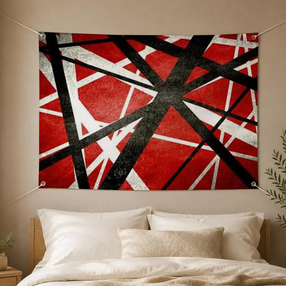 Van Halen Band Flag – Wall Hanging Banner | Room & Party Decor Wall Flag Banner Axl