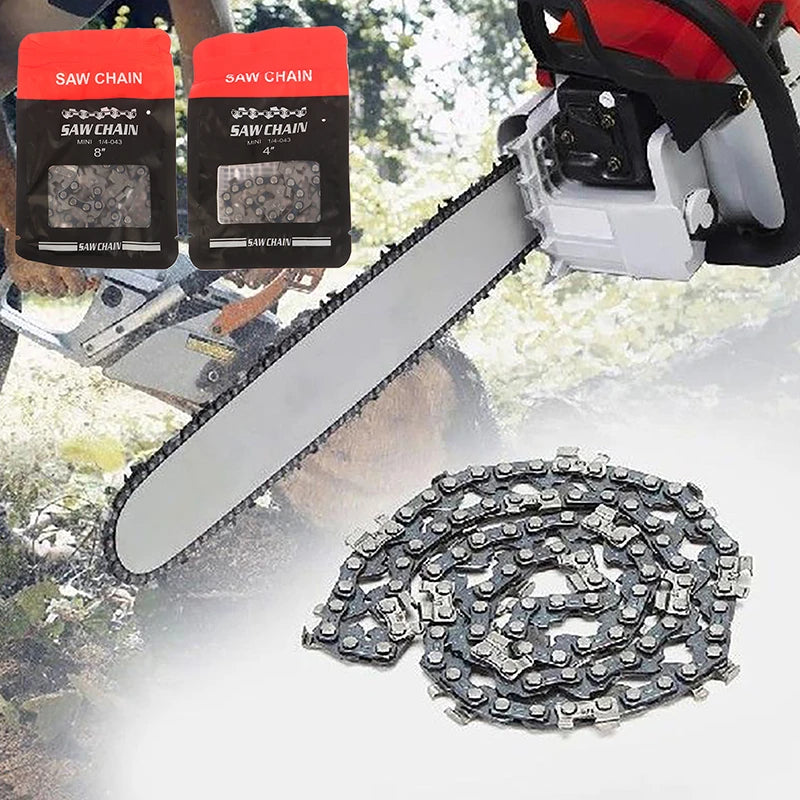 Metal Chainsaw Chain 4–16 Inch | Wood Cutting Replacement Blade Chainsaw Chain Axl