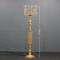 Giant Iron Floor Candlestick Holder – Luxury Wedding Decor Floor Candle Holder Axl Gold-Large