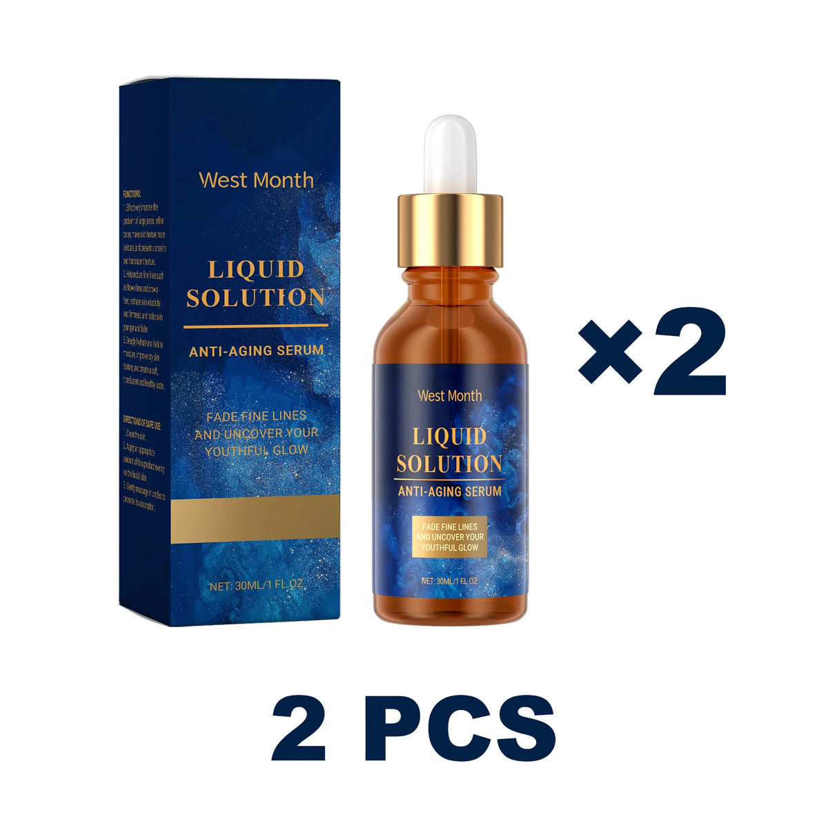 West Month Anti-Aging Face Serum – Firming & Brightening 30ml Anti-Aging Face Serum Axl 2 pcs